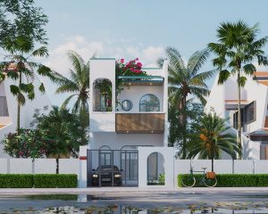 xây nhà 2 tầng 600 triệu