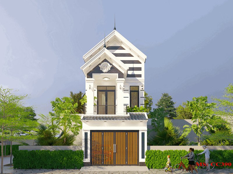 Mẫu nhà 2 tầng mái thái 600 triệu hiện đại nhất 2022