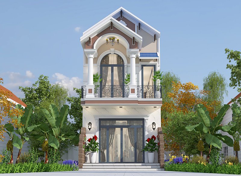 Mẫu nhà 2 tầng mái thái 600 triệu hiện đại nhất 2022